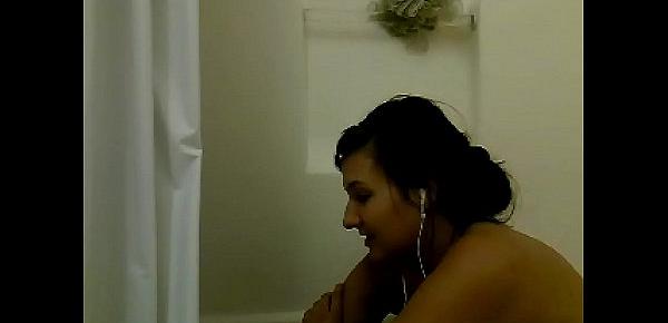  Bella in shower Skyping BF